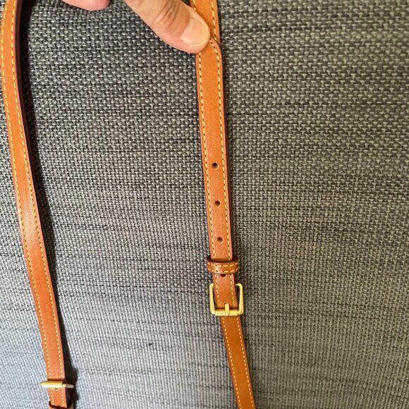 Dooney & Bourke Chestnut Leather Florentine Crossbody Bag - Picture 16 of 16